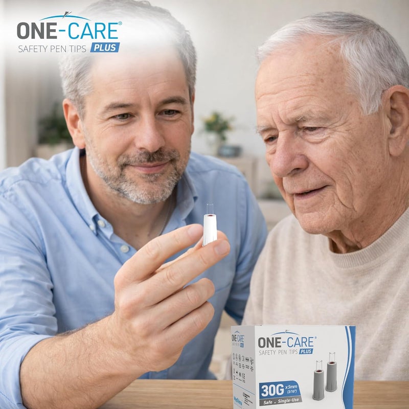 Onecare Plus Safety Pen Tips 30G x 5mm, Comfort, Universal Design, Box of 100 - Image 4